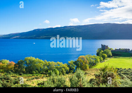 Le Château d'Urquhart près de Loch Ness sur Strone Point près de Drumnadrochit village des Highlands d'Écosse Royaume-Uni GB EU Europe Banque D'Images