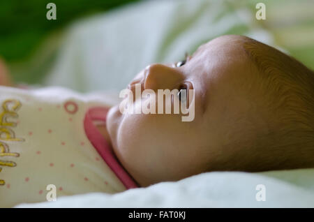 Un mignon petit bébé's profile Banque D'Images