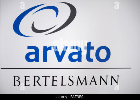 Markenname : 'Arvato, Berlin . Banque D'Images