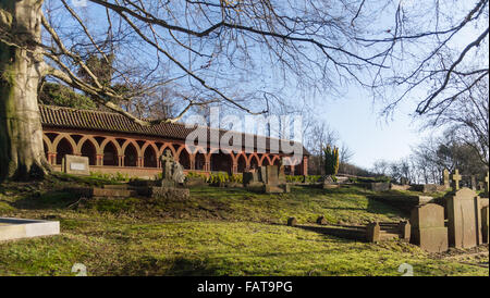 Jardin du souvenir au Watts Chapelle. Banque D'Images