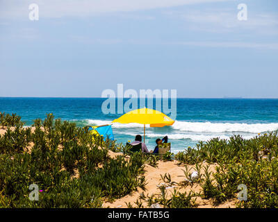 En bord de mer de Durban le 2 janvier 2016 Banque D'Images