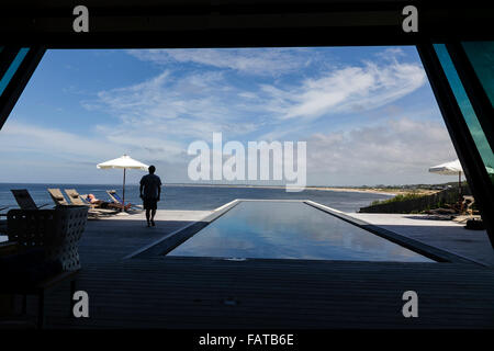 La plage de Vik Jose Ignacio, spa. Punta del Este. L'Uruguay Banque D'Images