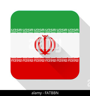 Icône simple drapeau de l'Iran. . Banque D'Images