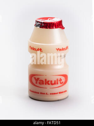 Produit laitier probiotique Yakult Banque D'Images