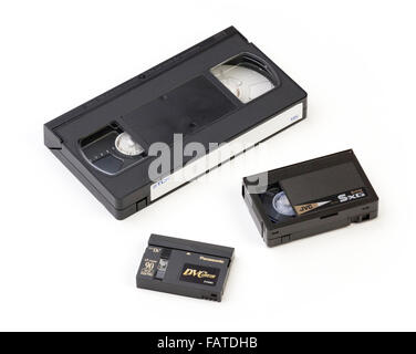 Cassettes vidéo obsolètes Banque D'Images