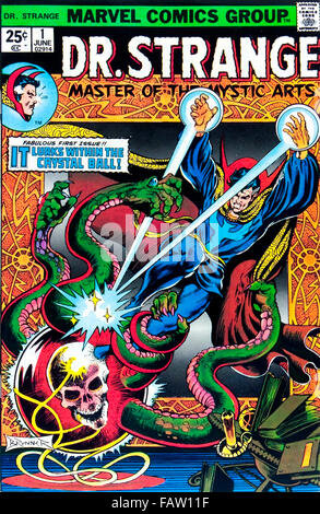 Docteur Strange, Marvel Comic couvrir Docteur Strange # 1 juin 1968, le premier album solo d'une série d'articles présentant une histoire par Roy Thomas. Banque D'Images