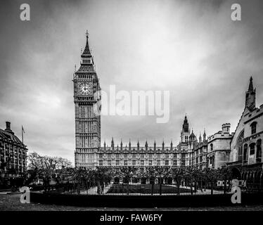 Big Ben et les chambres du Parlement, Londres, Royaume-Uni. Banque D'Images