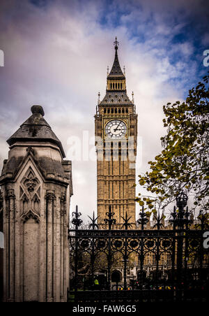 Big Ben et les chambres du Parlement, Londres, Royaume-Uni. Banque D'Images