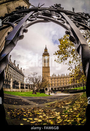 Big Ben et les chambres du Parlement, Londres, Royaume-Uni. Banque D'Images