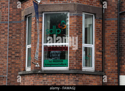 Alban Maginness Bureau de circonscription Belfast Belfast Antrim Road Banque D'Images