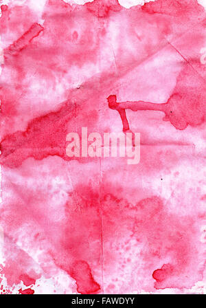 Aquarelle rose vif fond mignon pour la conception. Banque D'Images