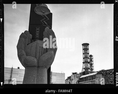 Réacteur de Tchernobyl - Impressions de Pripyat, une ville fantôme dans l'Ukraine, qui a été créée en 1970 dans le cadre de la construction de la centrale nucléaire de Tchernobyl et libérés à la suite de l'accident nucléaire en 1986. Au moment de la catastrophe le 26 avril 1986, il y a vécu près de 50 000 personnes. La plupart des résidents étaient les travailleurs de la centrale nucléaire. Le 26 avril 2015, le 30e anniversaire de la catastrophe nucléaire de Tchernobyl. Dans une étude réalisée sous la direction d'Anatoly Dyatlov simulation d'une panne de courant est survenue en raison de violations graves de la sécurité applicable req Banque D'Images