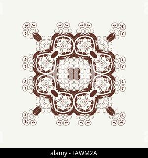 Ornementales vecteur fond blanc avec style de motif oriental Illustration de Vecteur