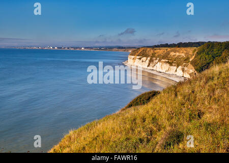 Flamborough Head, près de Dane's Dyke ; en regardant vers Bridlington Yorkshire ; Royaume-Uni ; Banque D'Images