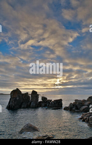 Granit Peninnis ; St Mary's Îles Scilly ; UK Banque D'Images