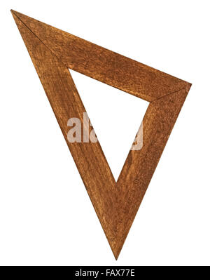 Vitraux en bois vintage blanc prince sur triangle Banque D'Images