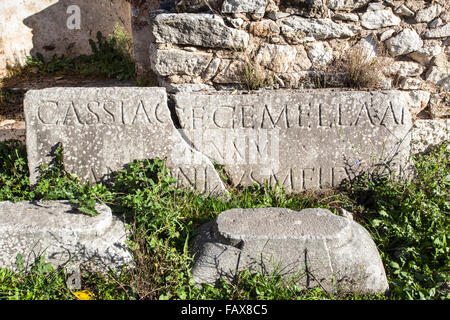 B Basilique ruines ; Philippes, Grèce Banque D'Images