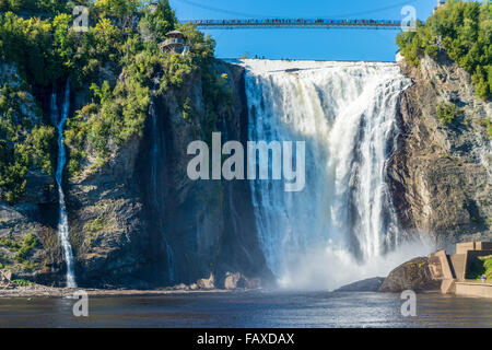 Chutes Montmorency près de Québec, Canada, en septembre 2015 Banque D'Images