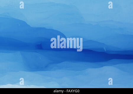 Détail d'un tunnel dans le Glacier Perito Moreno en Patagonie, Argentine. Banque D'Images