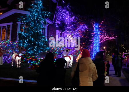 Les lumières de Noël de dyker heights, Brooklyn photo de jen lombardo Banque D'Images