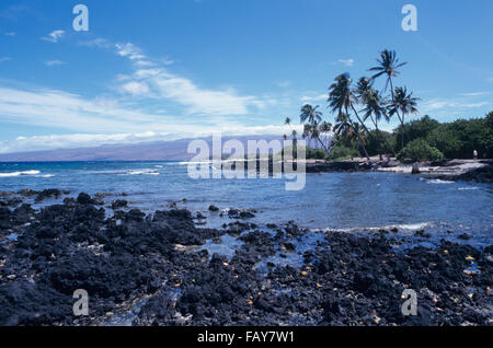 Big Island, Hawaii, Mauna Lani, côte Kohala Sud Banque D'Images