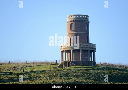 Tour Clavell, également connu sous le nom de folie Clavell ou la tour de Kimmeridge, Kimmeridge Bay dans l'île de Purbeck, dans le Dorset, Angleterre, Royaume-Uni Banque D'Images