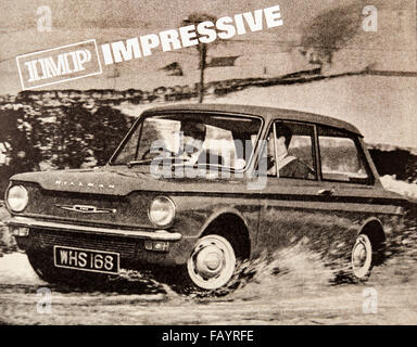 L 'Hillman imp' dans le Novembre 1963 Question de 'Modern Motoring Billet d' magazine Banque D'Images
