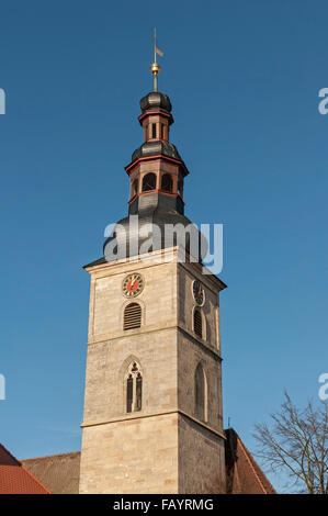 Clocher de l'Église, Höchstadt, Allemagne Banque D'Images