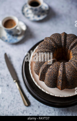 Gâteau aux Graines de pavot de la chaux Banque D'Images