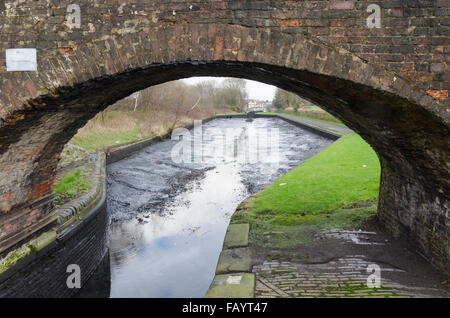 James Brindley Canal grâce à Smethwick dans le West Midlands industriels Banque D'Images