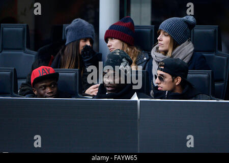 Milan, Italie. 6 janvier, 2016. Mario Balotelli Milan Milano 6-01-2016 Stadio Giuseppe Meazza - Football Calcio Serie A Milan - Bologne. Foto Giuseppe Celeste / Insidefoto Insidefoto Crédit :/Alamy Live News Banque D'Images