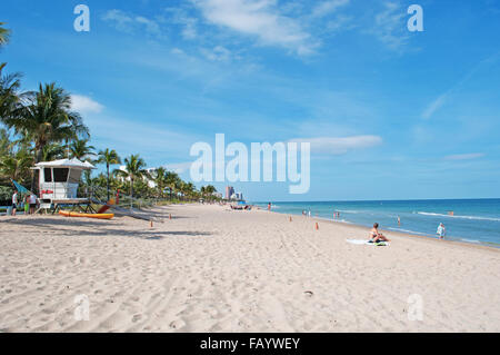 Fort Lauderdale, Ft. Lauderdale, Floride, État du soleil, la côte du golfe du Mexique, l'océan Atlantique, United States of America, Usa Banque D'Images