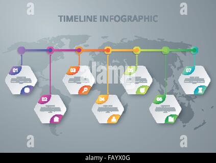 Vector illustration infographie timeline Illustration de Vecteur