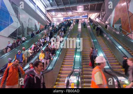 La station de métro Fulton Street New York City Centre Banque D'Images