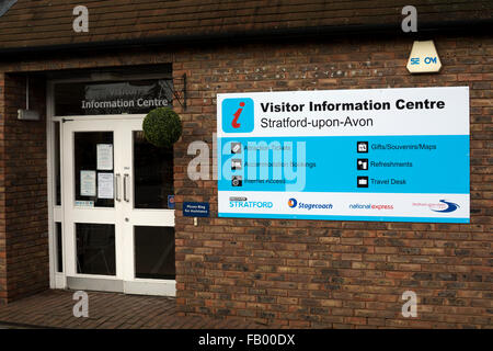 Centre d'information des visiteurs, Stratford-upon-Avon, Royaume-Uni Banque D'Images