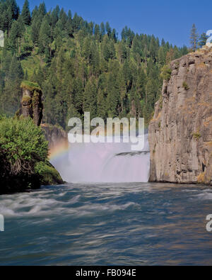 Abaisser mesa falls sur Henry's Fork près de Ashton, Idaho Banque D'Images