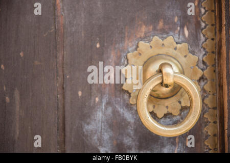 Doorknocker Golden Ring Banque D'Images