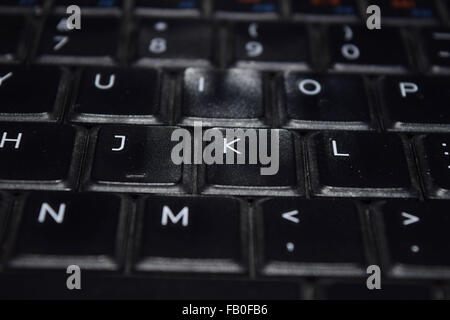 Touches sur un clavier Banque D'Images