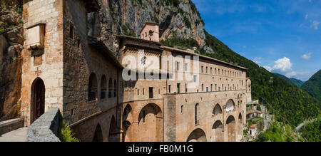 Monastère bénédictin à Subiaco, lazio, Italie Banque D'Images