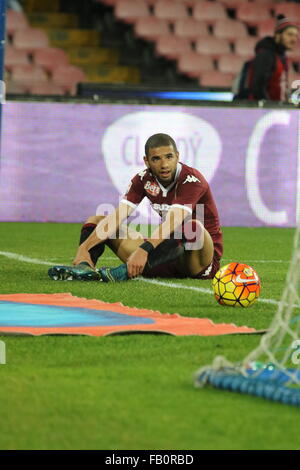 Naples, Italie. 06 Jan, 2016. Bruno Peres ( FC Torino ) lors de match de football entre SSC Napoli et Torino au stade San Paolo de Naples .résultat final Napoli vs Torino 2-1. Credit : Salvatore Esposito/Pacific Press/Alamy Live News Banque D'Images