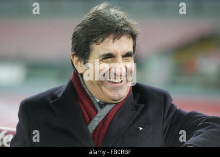 Naples, Italie. 06 Jan, 2016. Urbano Cairo au cours de match de football entre SSC Napoli et Torino au stade San Paolo de Naples, résultat final Napoli vs Torino 2-1. Credit : Salvatore Esposito/Pacific Press/Alamy Live News Banque D'Images