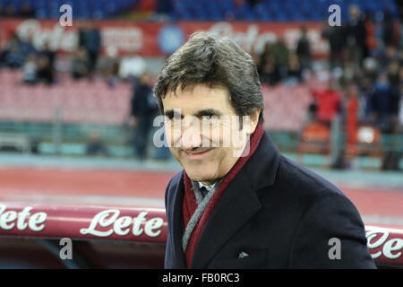 Naples, Italie. 06 Jan, 2016. Urbano Cairo au cours de match de football entre SSC Napoli et Torino au stade San Paolo de Naples, résultat final Napoli vs Torino 2-1. Credit : Salvatore Esposito/Pacific Press/Alamy Live News Banque D'Images