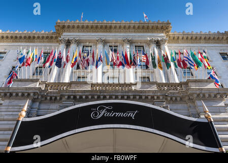 Fairmont Hotel de San Francisco, CA, USA Banque D'Images