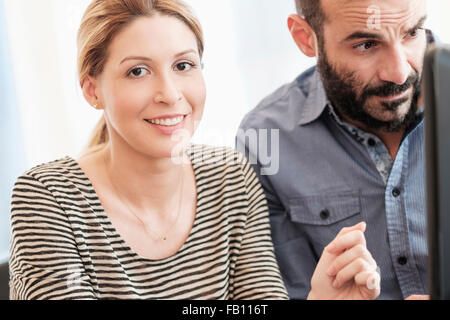 Portrait de femme et l'homme Banque D'Images