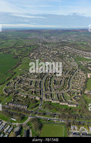 Une vue aérienne du district de Lowedges à Sheffield, South Yorkshire Banque D'Images