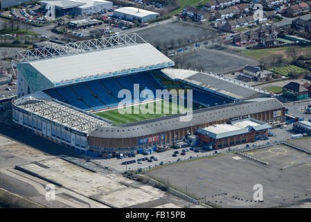 Une vue aérienne d'Elland Road, accueil de Leeds United FC Banque D'Images