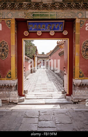 À l'intérieur de la Cité Interdite Palais. Beijing, Chine. Banque D'Images