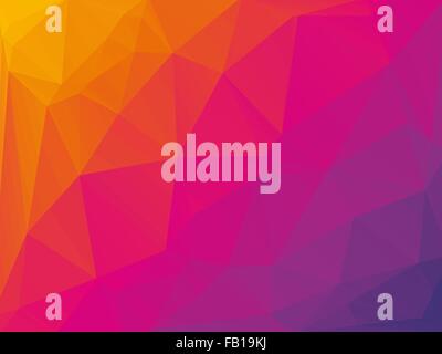 Fond triangulaire jaune rose violet Illustration de Vecteur