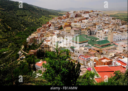 Moulay Idriss Zerhoun, Meknès-tafilalet, Maroc Banque D'Images