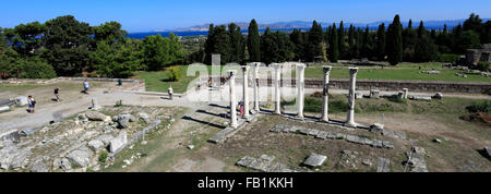 L'Asklepeion un temple de guérison, sacré pour le dieu Asclépios, dieu grec de la médecine, l'île de Kos, Dodecanese group Banque D'Images